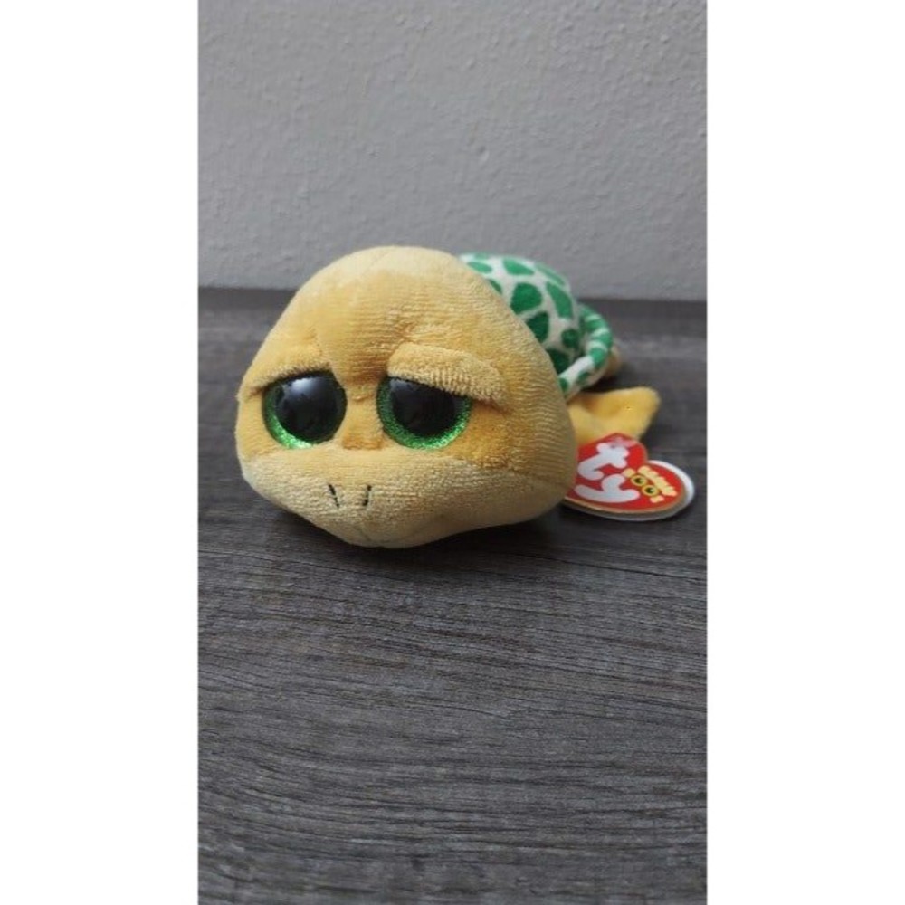 Ty Beanie Boos Pokey -Yellow & Green Sea Turtle 6” Retired MWMT